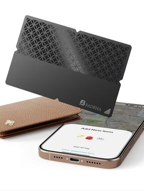 Bluetooth Tracker Smart Card Apple Find My Network Ultra-Thin Card-Shape Design.